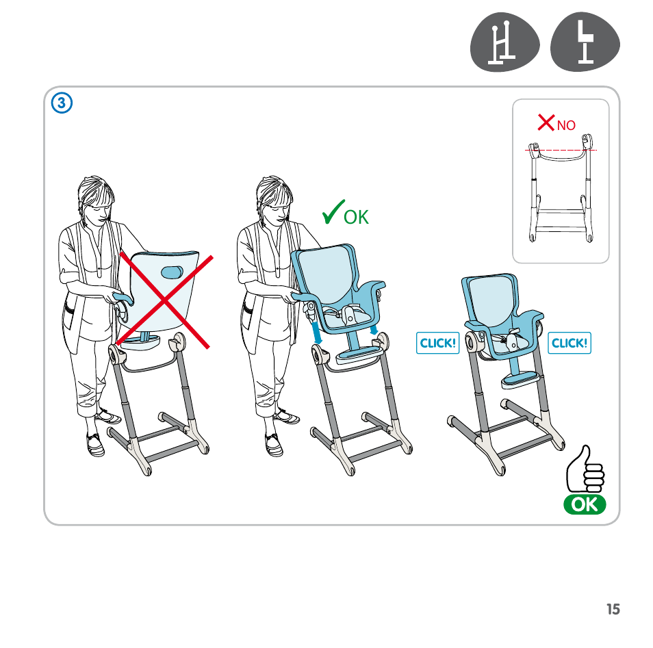 Bebe Confort Keyo seat User Manual | Page 15 / 56
