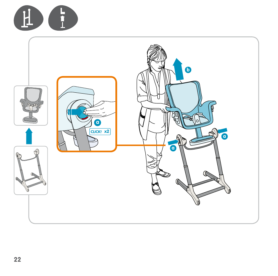 Bebe Confort Keyo seat User Manual | Page 22 / 56