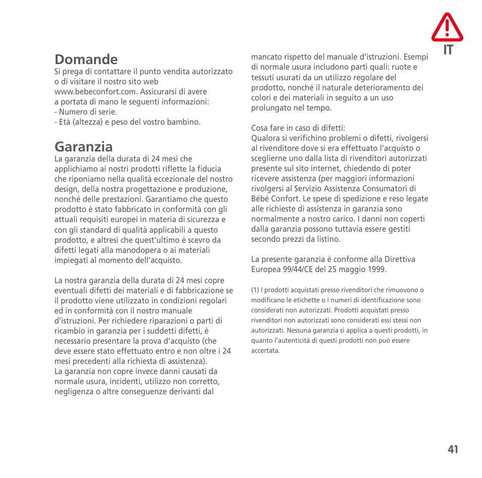 Bebe Confort Keyo seat User Manual | Page 41 / 56
