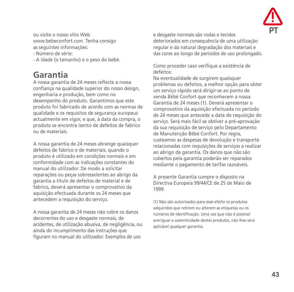 Bebe Confort Keyo seat User Manual | Page 43 / 56