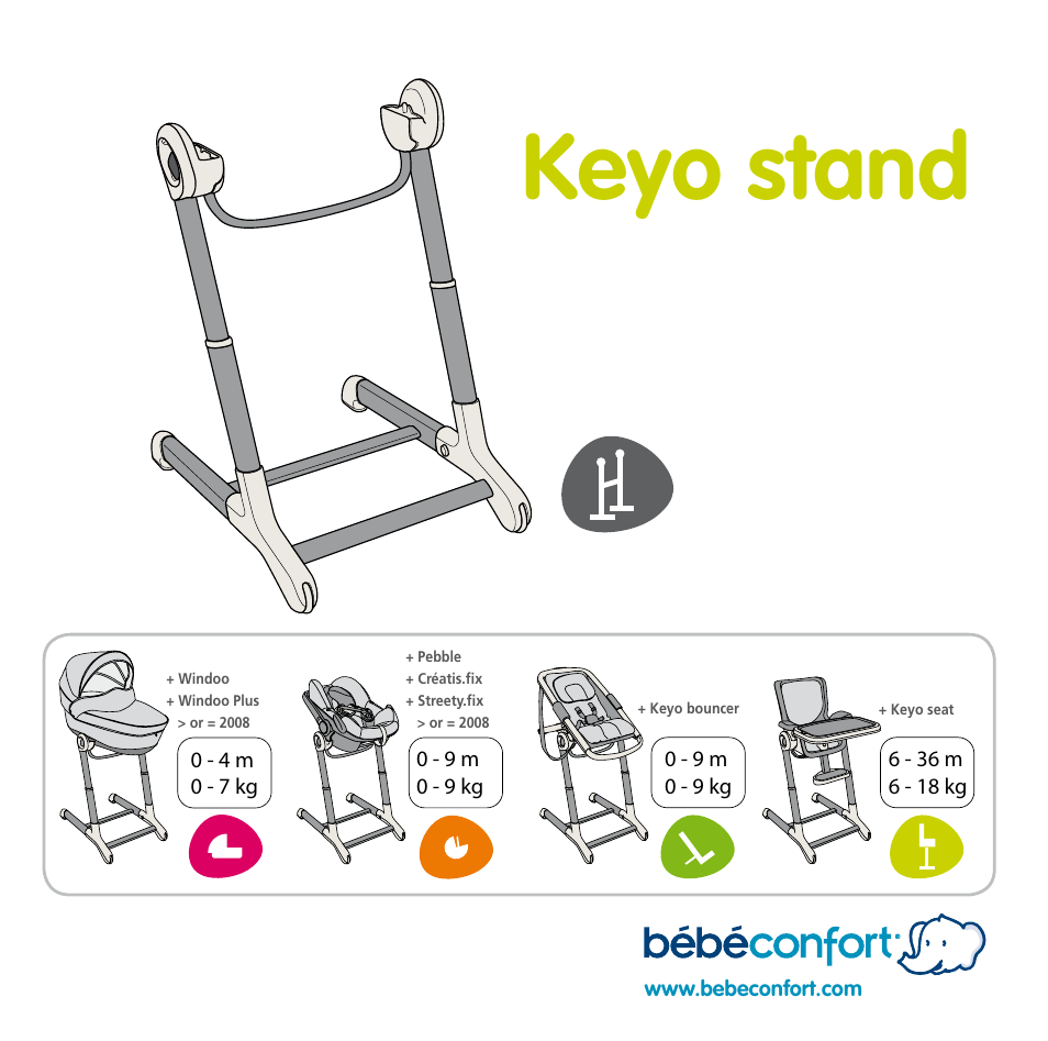 Bebe Confort Keyo stand User Manual | 64 pages