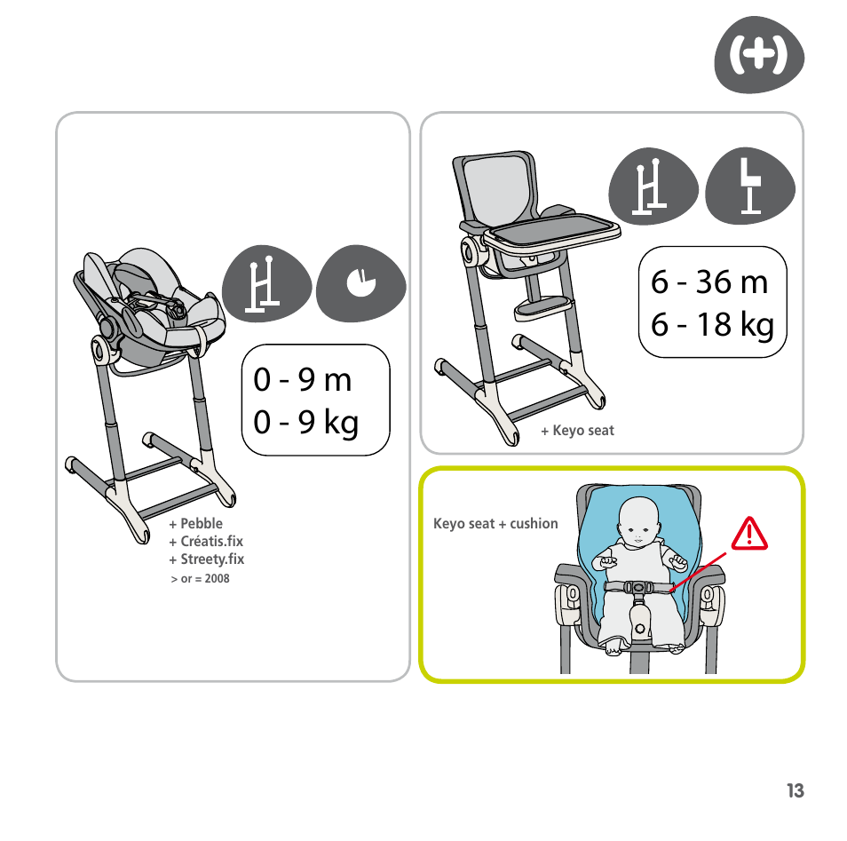 Bebe Confort Keyo stand User Manual | Page 13 / 64