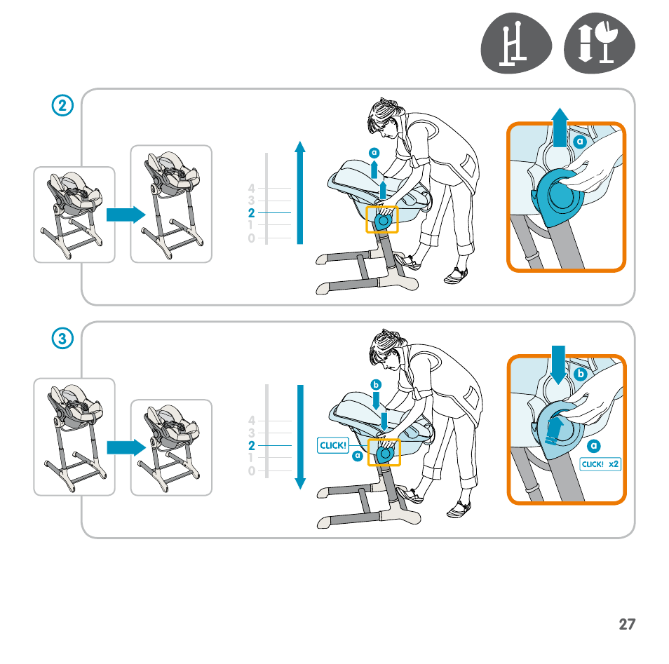 Bebe Confort Keyo stand User Manual | Page 27 / 64