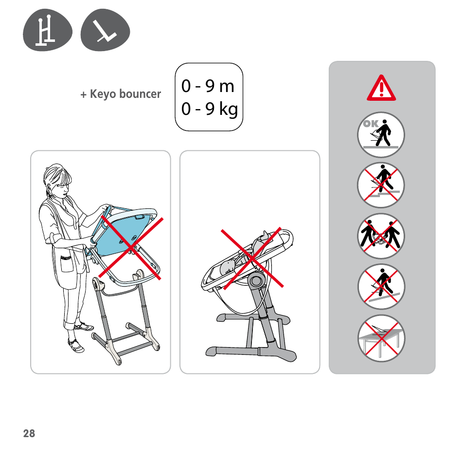 Bebe Confort Keyo stand User Manual | Page 28 / 64