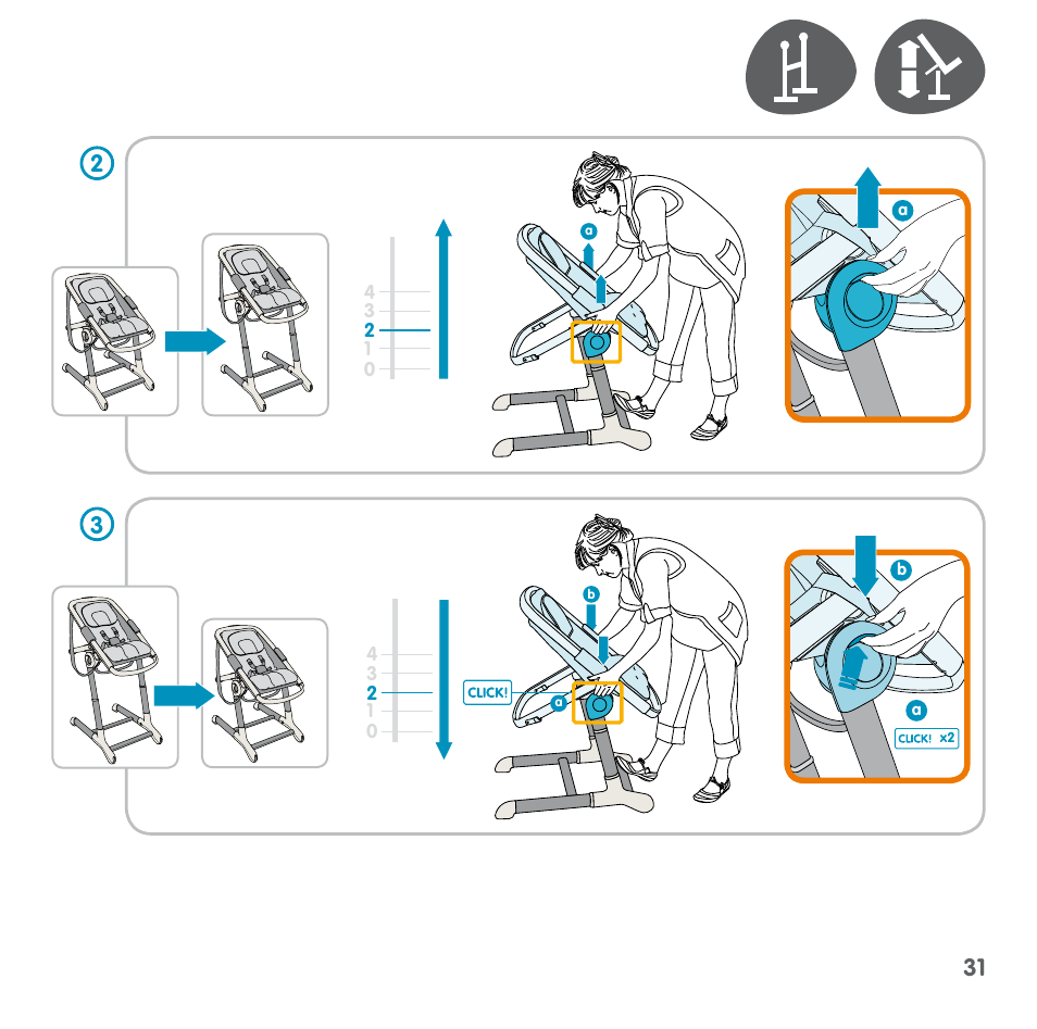 Bebe Confort Keyo stand User Manual | Page 31 / 64