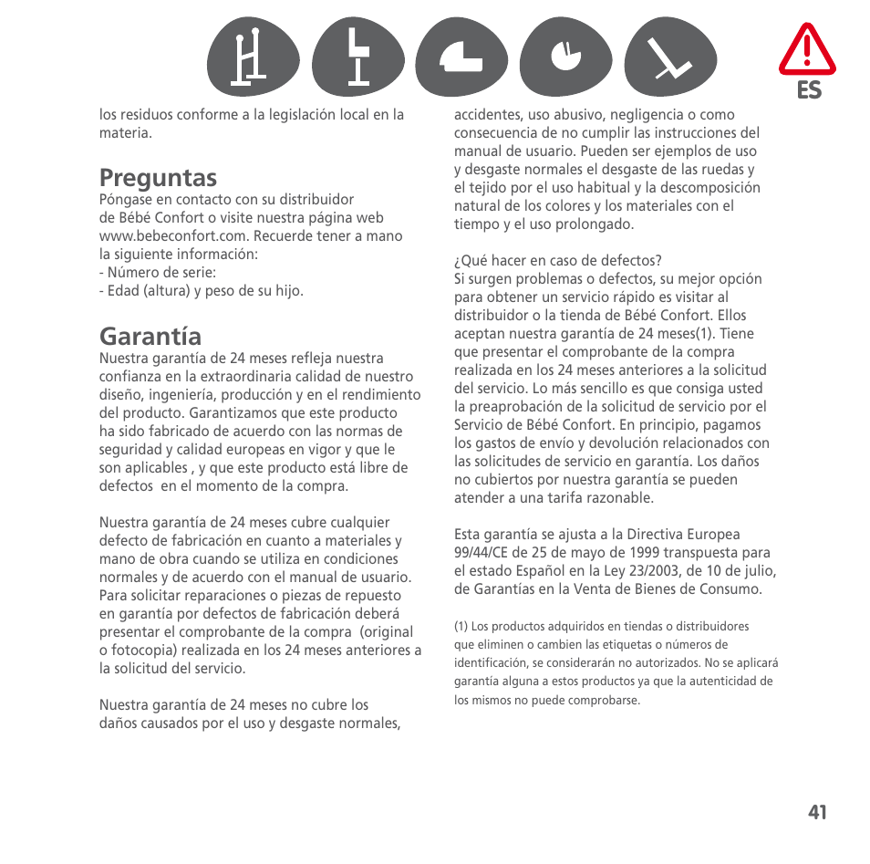 Bebe Confort Keyo stand User Manual | Page 41 / 64