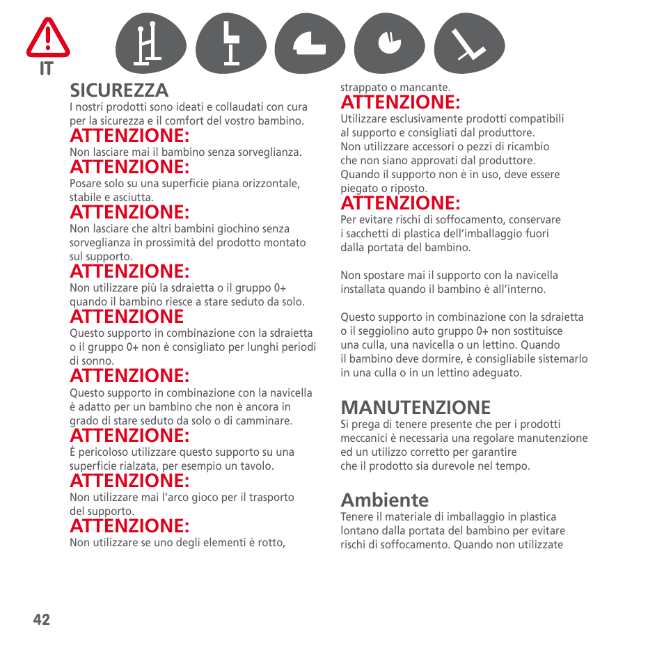 Bebe Confort Keyo stand User Manual | Page 42 / 64