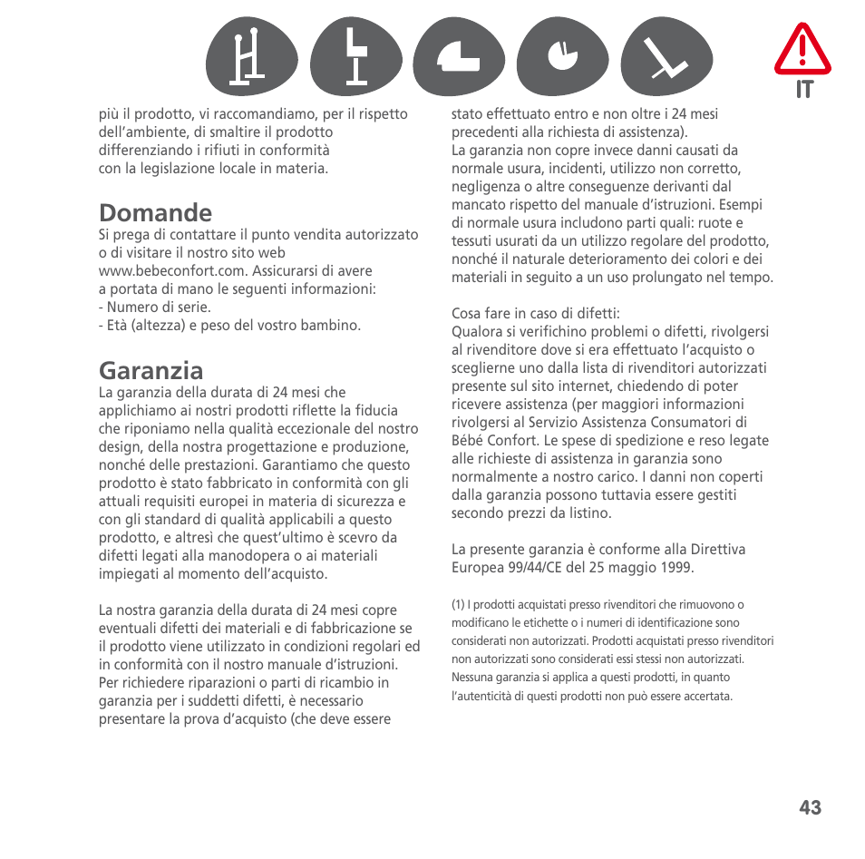 Bebe Confort Keyo stand User Manual | Page 43 / 64