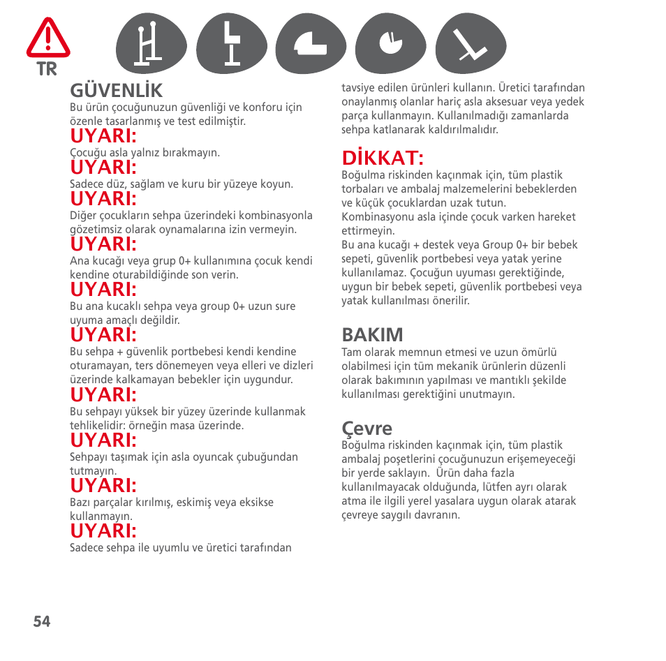 Bebe Confort Keyo stand User Manual | Page 54 / 64