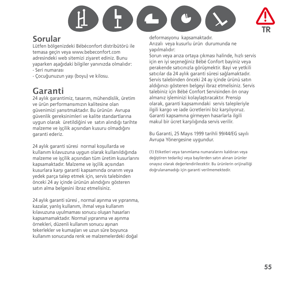 Bebe Confort Keyo stand User Manual | Page 55 / 64