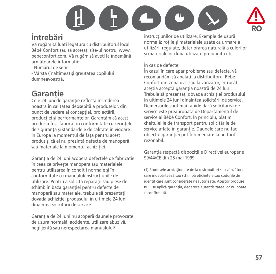 Bebe Confort Keyo stand User Manual | Page 57 / 64