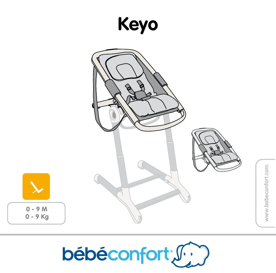 Bebe Confort Keyo bouncer User Manual | 72 pages