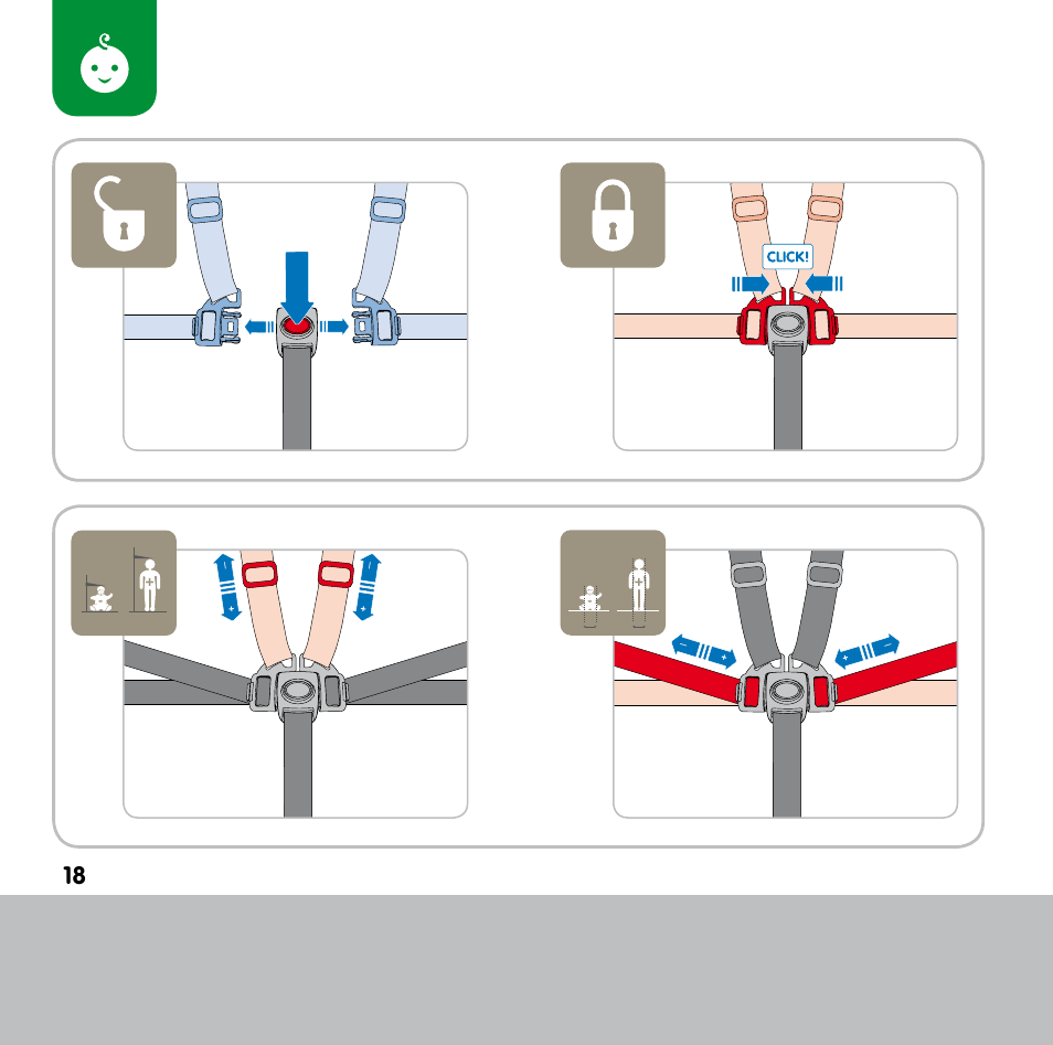 Bebe Confort Keyo bouncer User Manual | Page 18 / 72