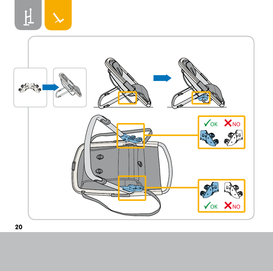 Bebe Confort Keyo bouncer User Manual | Page 20 / 72
