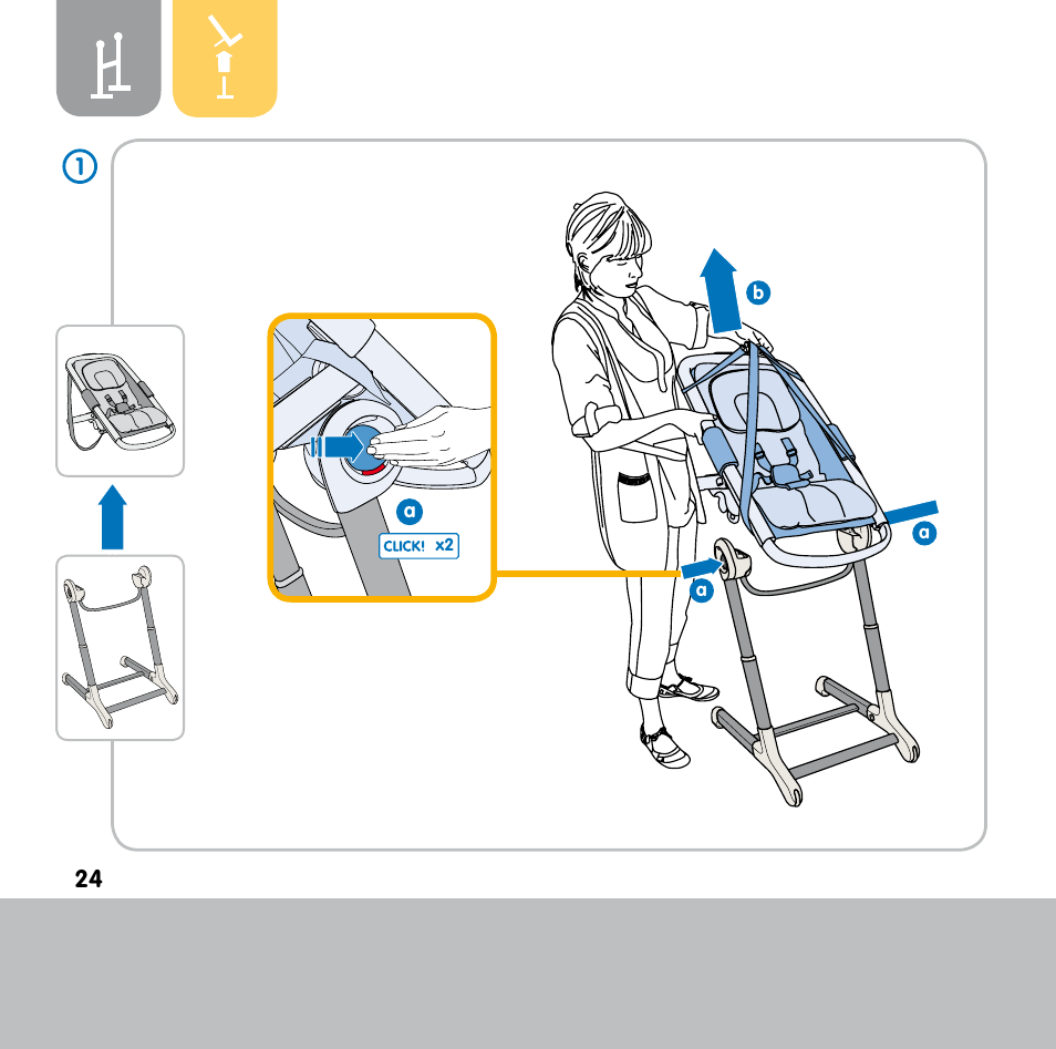 Bebe Confort Keyo bouncer User Manual | Page 24 / 72