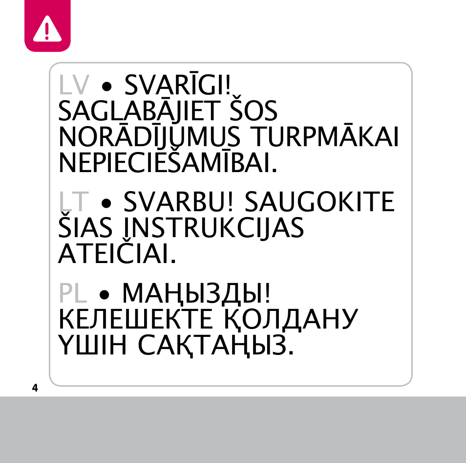 Bebe Confort Keyo bouncer User Manual | Page 4 / 72