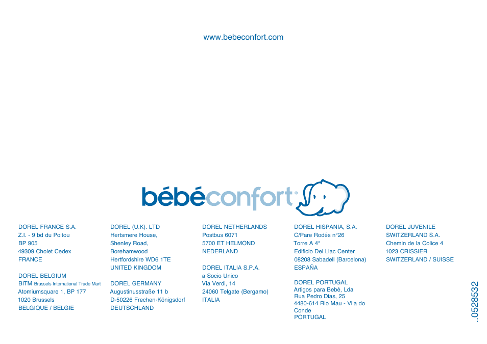 Bebe Confort Balancelle User Manual | Page 28 / 28