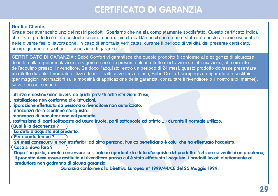 Bebe Confort Duo Amplitude User Manual | Page 29 / 32