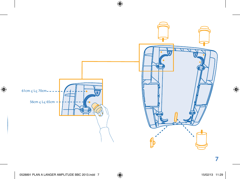 Bebe Confort Amplitude changing mat User Manual | Page 7 / 28