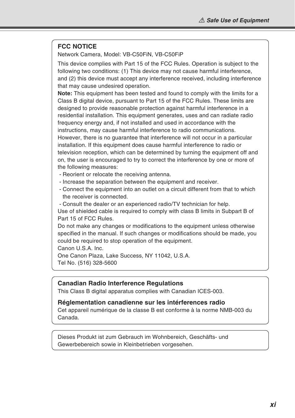 Canon Vb-C50fi User Manual | Page 11 / 209