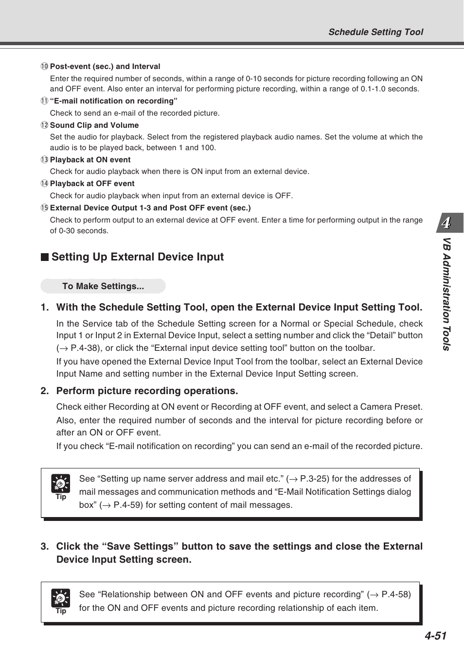 Setting up external device input | Canon Vb-C50fi User Manual | Page 115 / 209