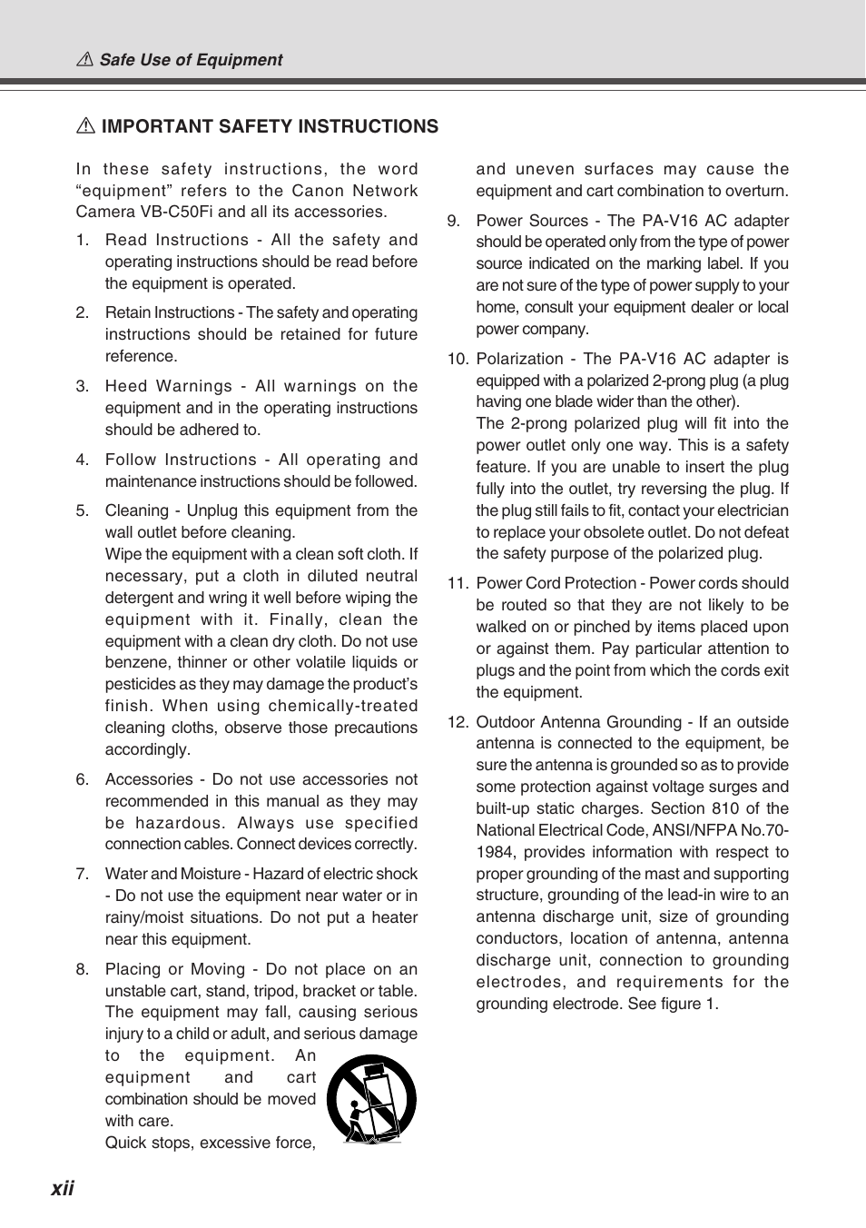 Canon Vb-C50fi User Manual | Page 12 / 209