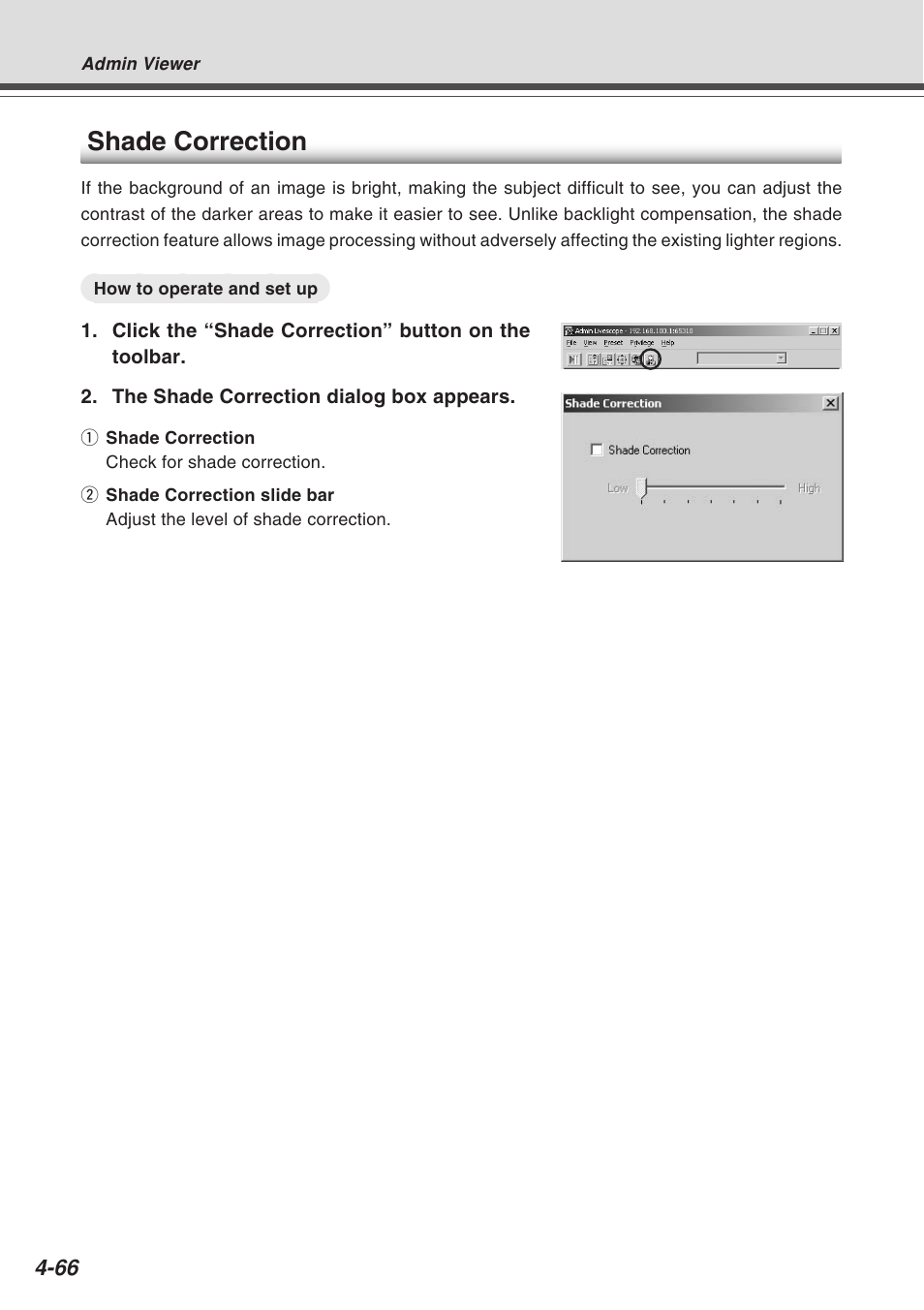 Shade correction | Canon Vb-C50fi User Manual | Page 130 / 209