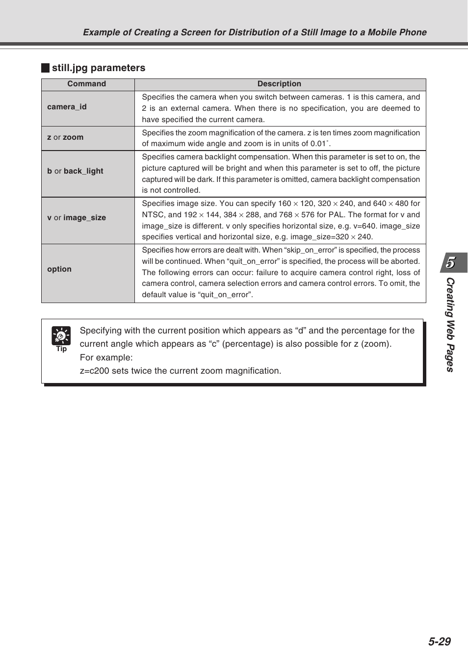 Still.jpg parameters | Canon Vb-C50fi User Manual | Page 159 / 209