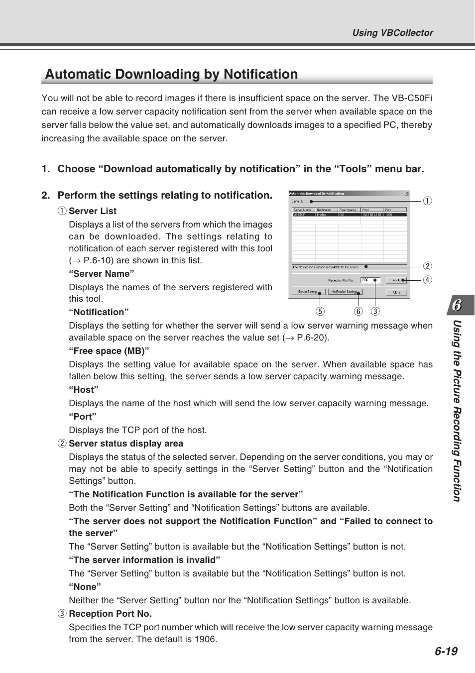 Automatic downloading by notification | Canon Vb-C50fi User Manual | Page 183 / 209