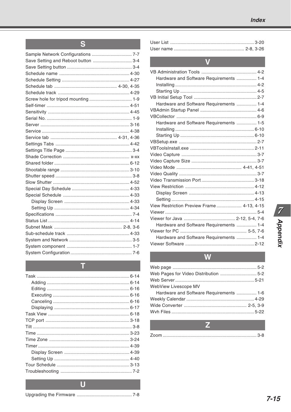 Appendix | Canon Vb-C50fi User Manual | Page 209 / 209