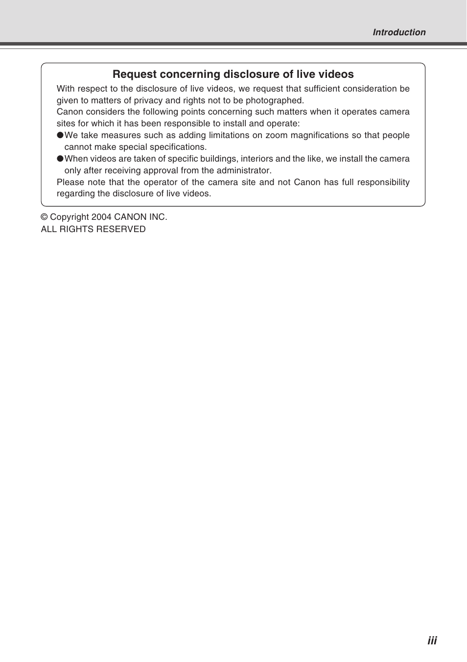 Canon Vb-C50fi User Manual | Page 3 / 209