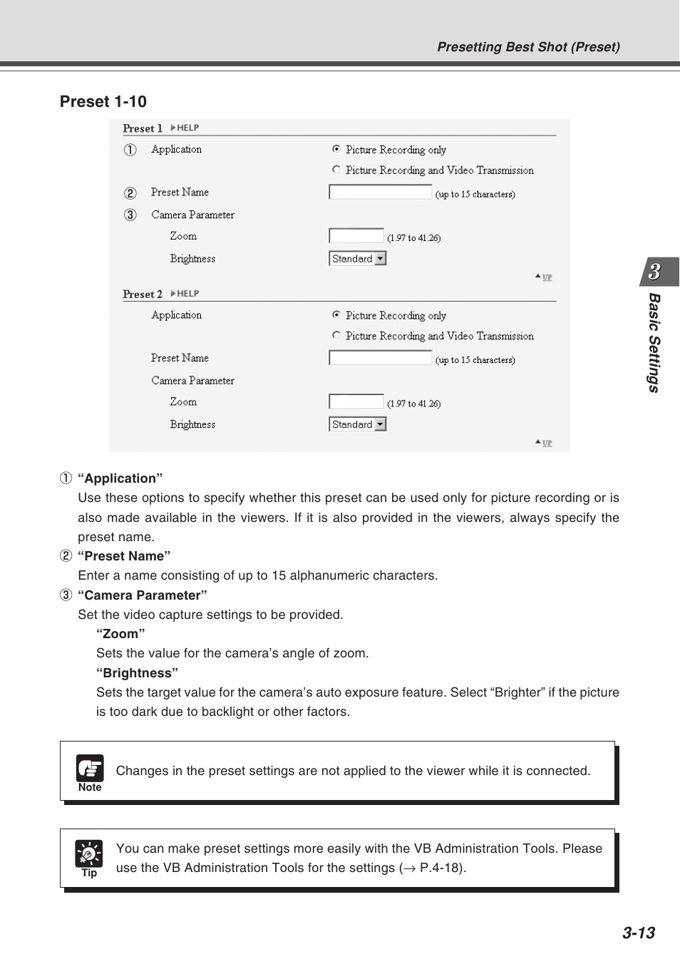 Preset 1-10 | Canon Vb-C50fi User Manual | Page 51 / 209