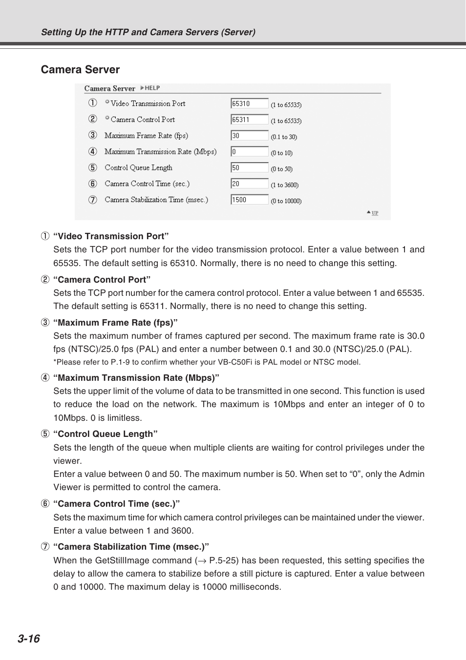 Camera server | Canon Vb-C50fi User Manual | Page 54 / 209