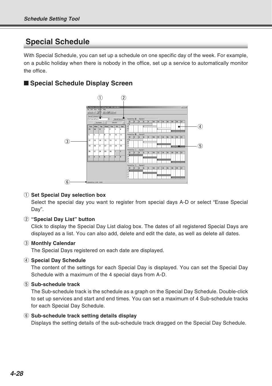 Special schedule | Canon Vb-C50fi User Manual | Page 92 / 209