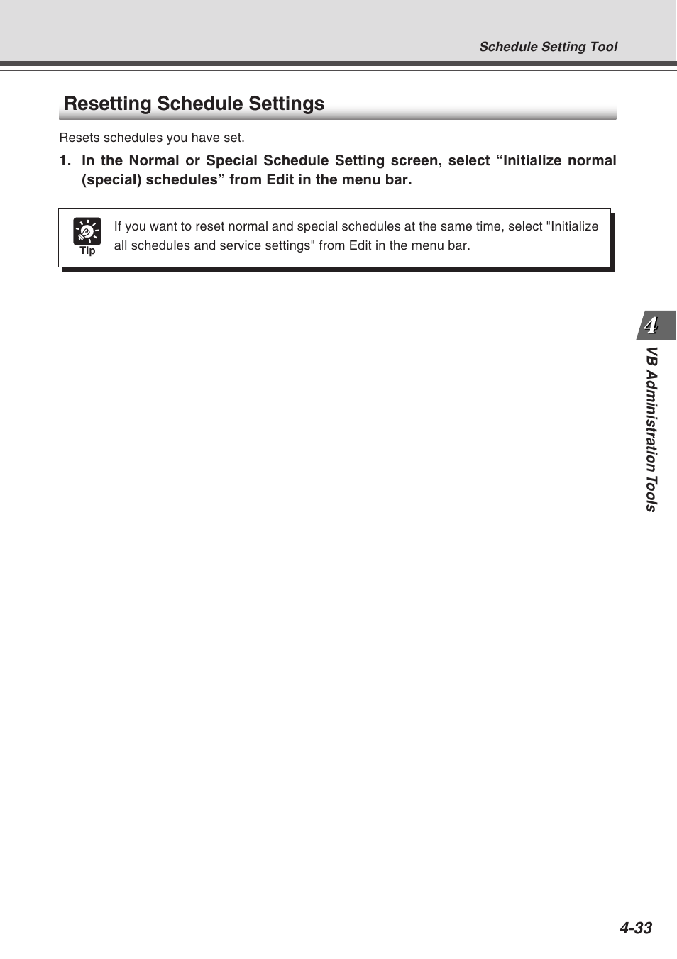 Resetting schedule settings | Canon Vb-C50fi User Manual | Page 97 / 209