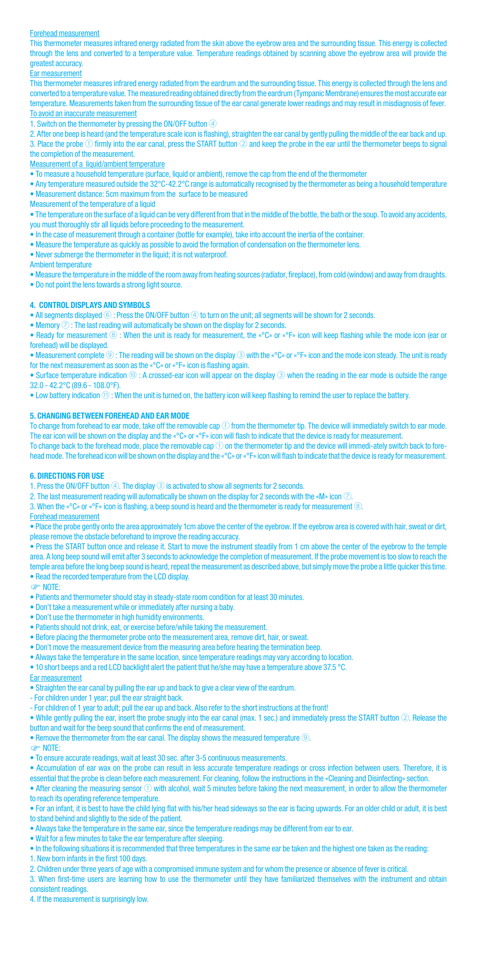 Bebe Confort Duo thermometer User Manual | Page 24 / 28