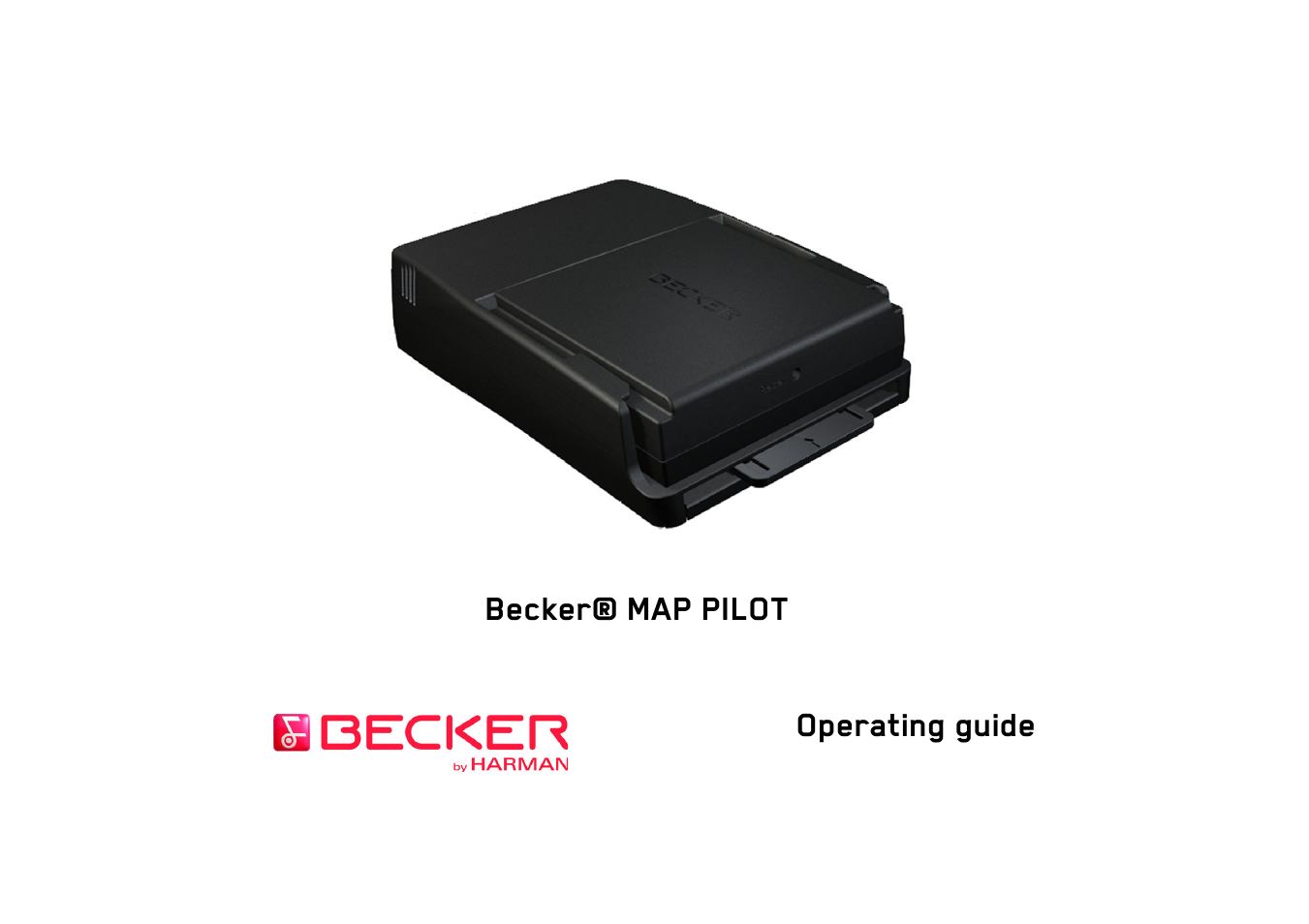 Becker MAP PILOT OPERATION GUIDE User Manual | 58 pages