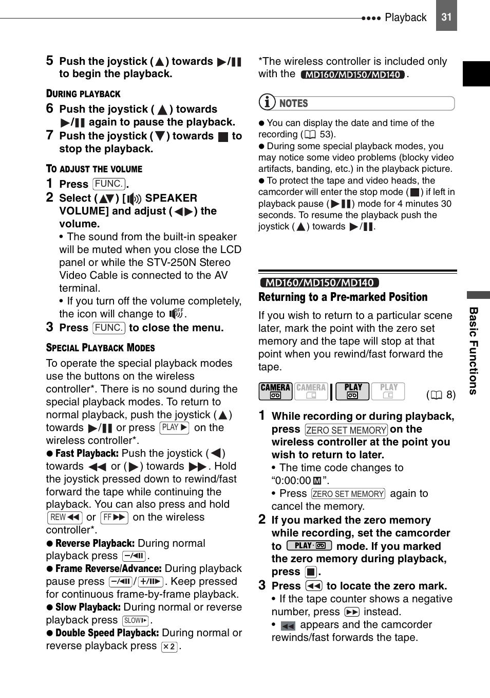 Canon DIGITAL VIDEO CAMCORDER MD130 User Manual | Page 31 / 94