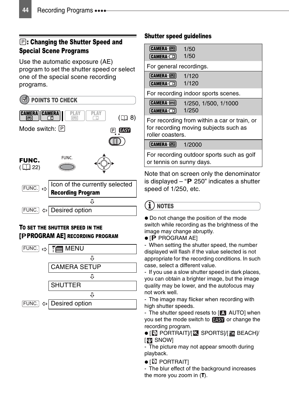 Canon DIGITAL VIDEO CAMCORDER MD130 User Manual | Page 44 / 94