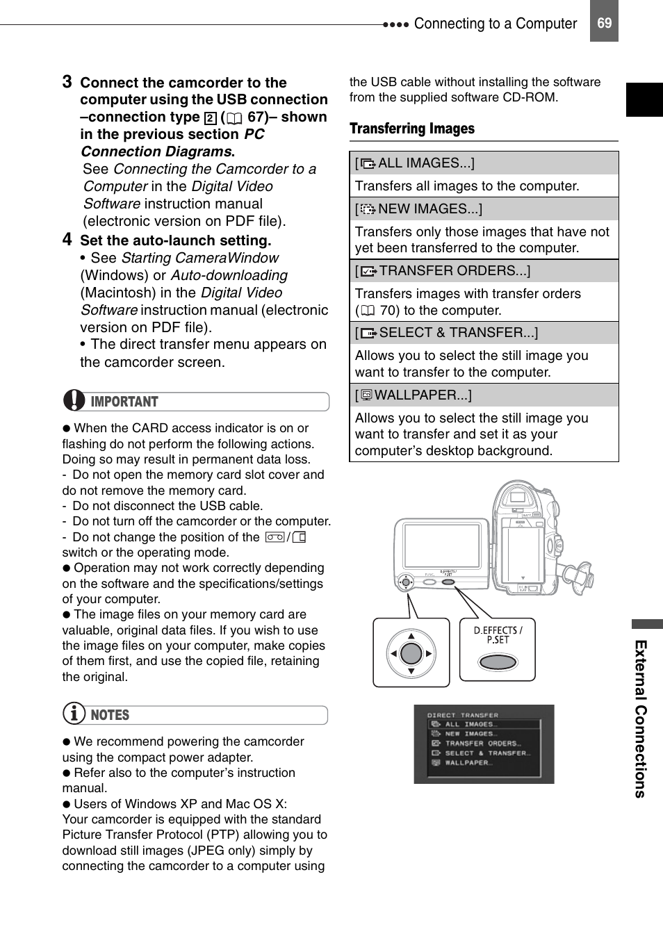 Canon DIGITAL VIDEO CAMCORDER MD130 User Manual | Page 69 / 94