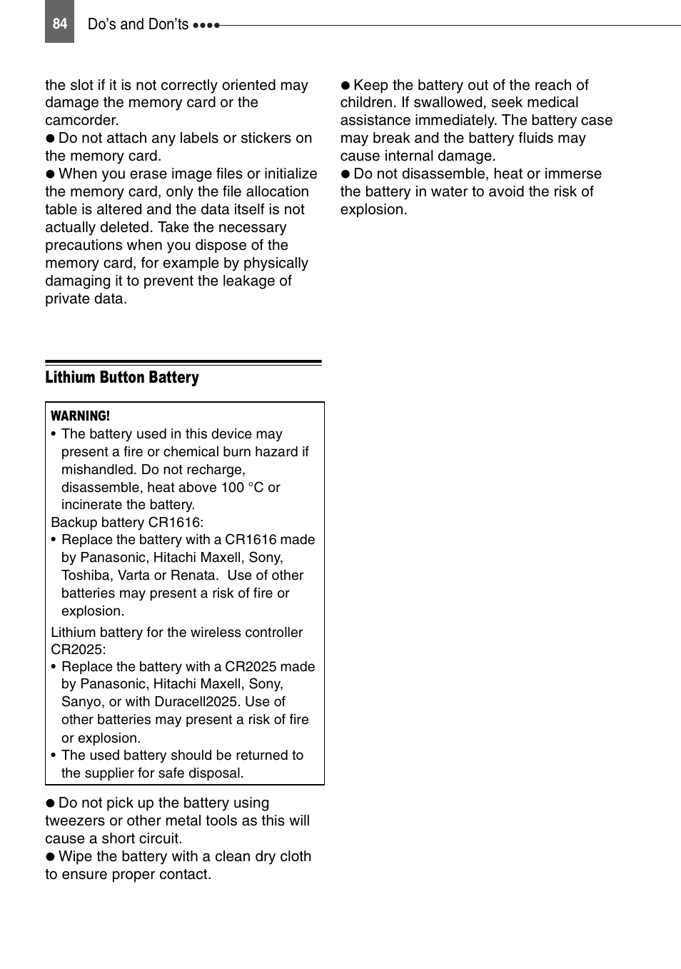 Canon DIGITAL VIDEO CAMCORDER MD130 User Manual | Page 84 / 94