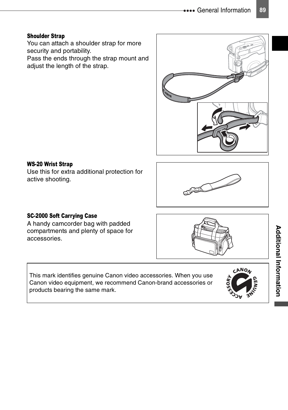 Canon DIGITAL VIDEO CAMCORDER MD130 User Manual | Page 89 / 94