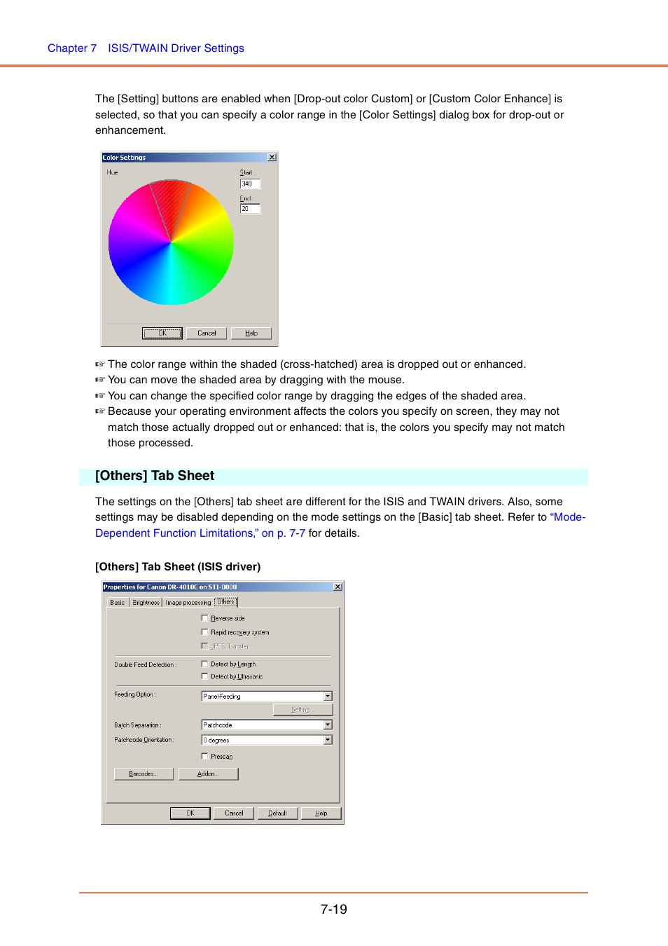 Others] tab sheet, Others] tab sheet -19 | Canon DR-4010C User Manual | Page 114 / 142