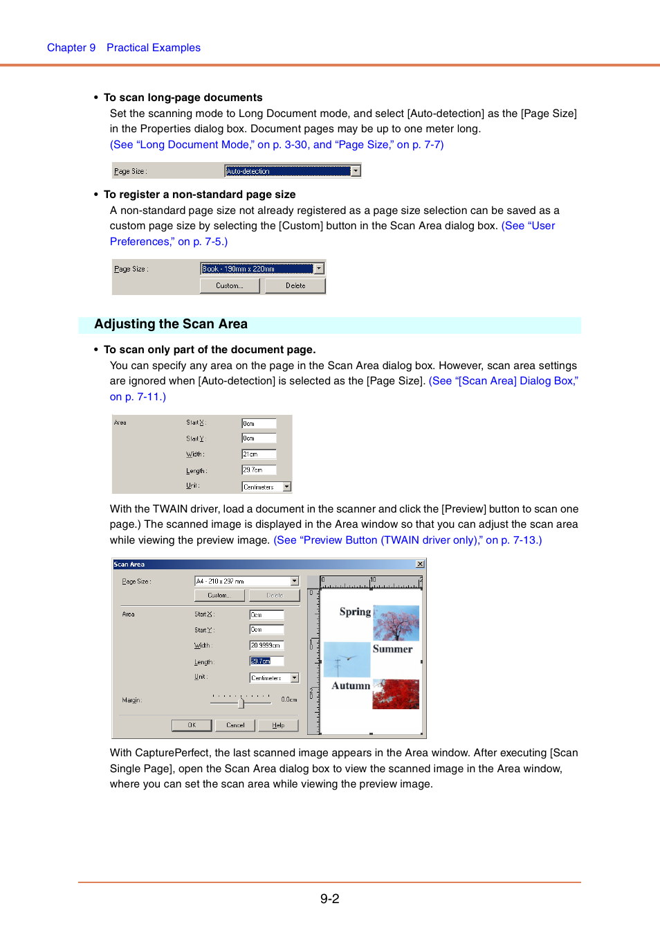 Adjusting the scan area, Adjusting the scan area -2 | Canon DR-4010C User Manual | Page 136 / 142