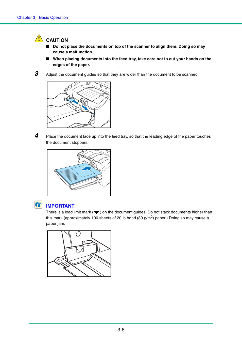 See p. 3-6.) | Canon DR-4010C User Manual | Page 36 / 142