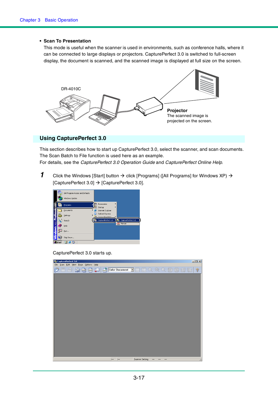 Using captureperfect 3.0, Using captureperfect 3.0 -17 | Canon DR-4010C User Manual | Page 47 / 142