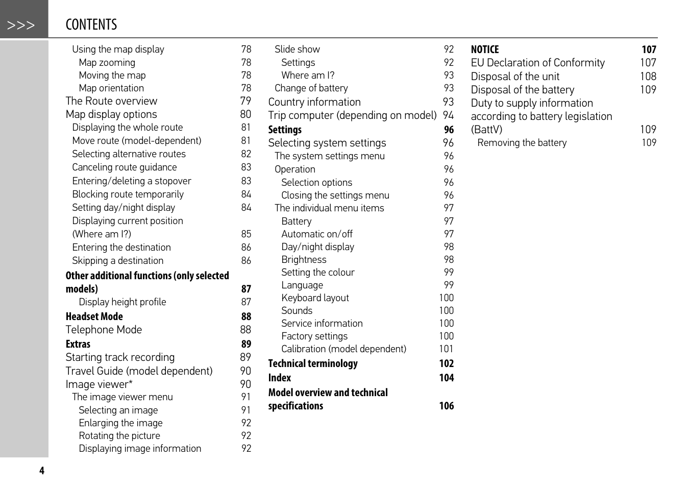 Becker mamba.4 LMU plus User Manual | Page 4 / 110