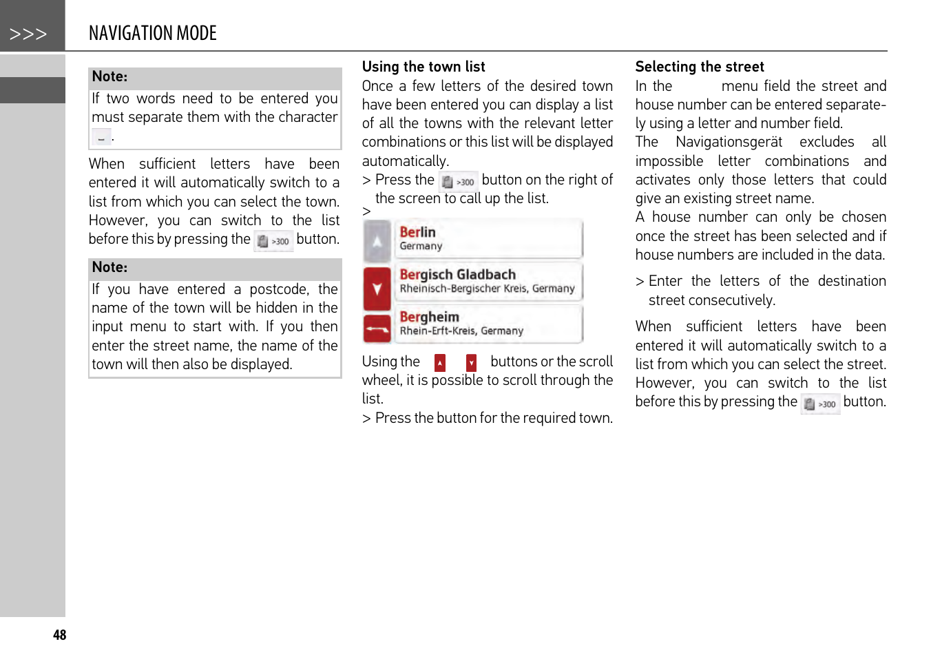 Navigation mode | Becker mamba.4 LMU plus User Manual | Page 48 / 110