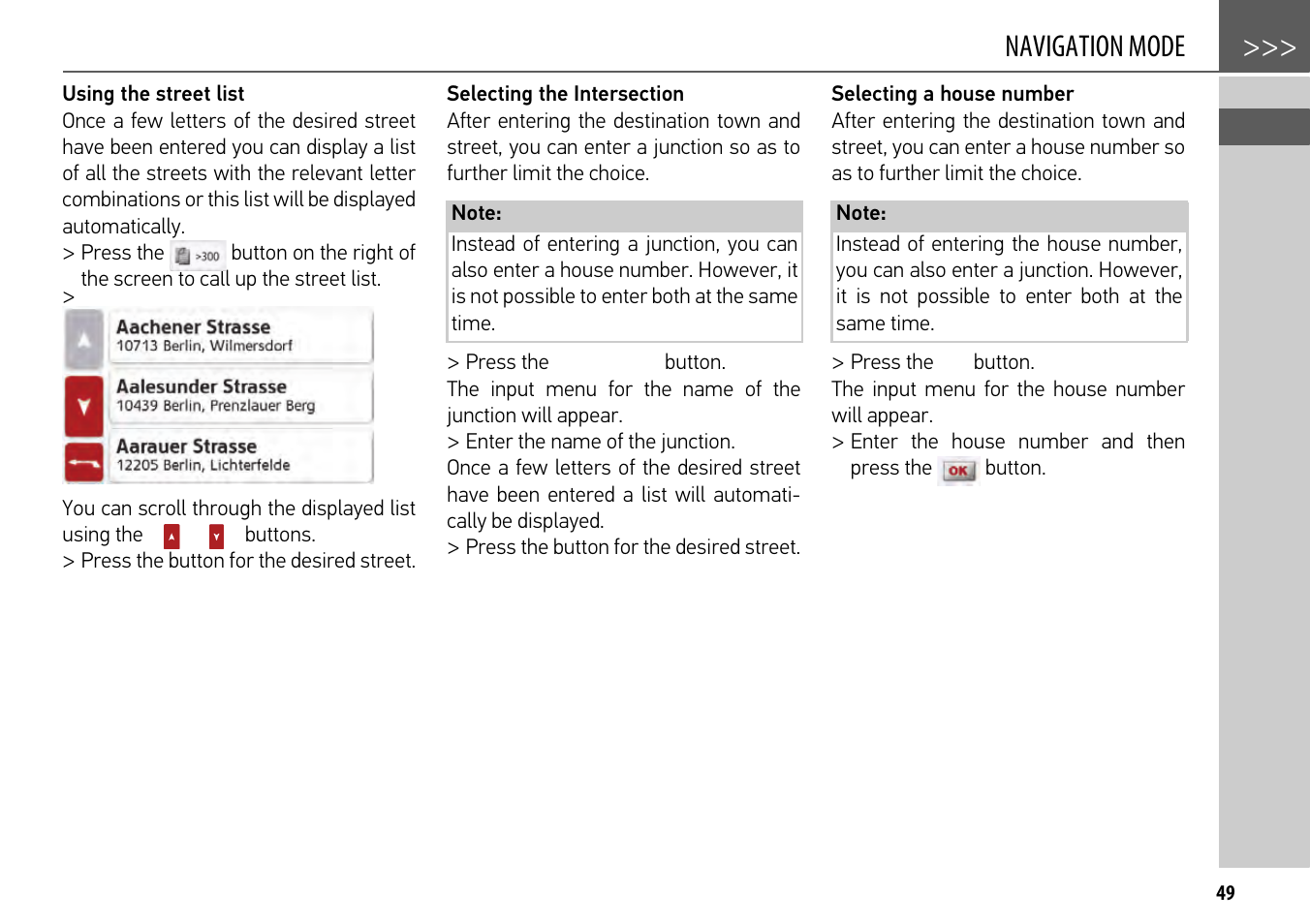 Navigation mode | Becker mamba.4 LMU plus User Manual | Page 49 / 110