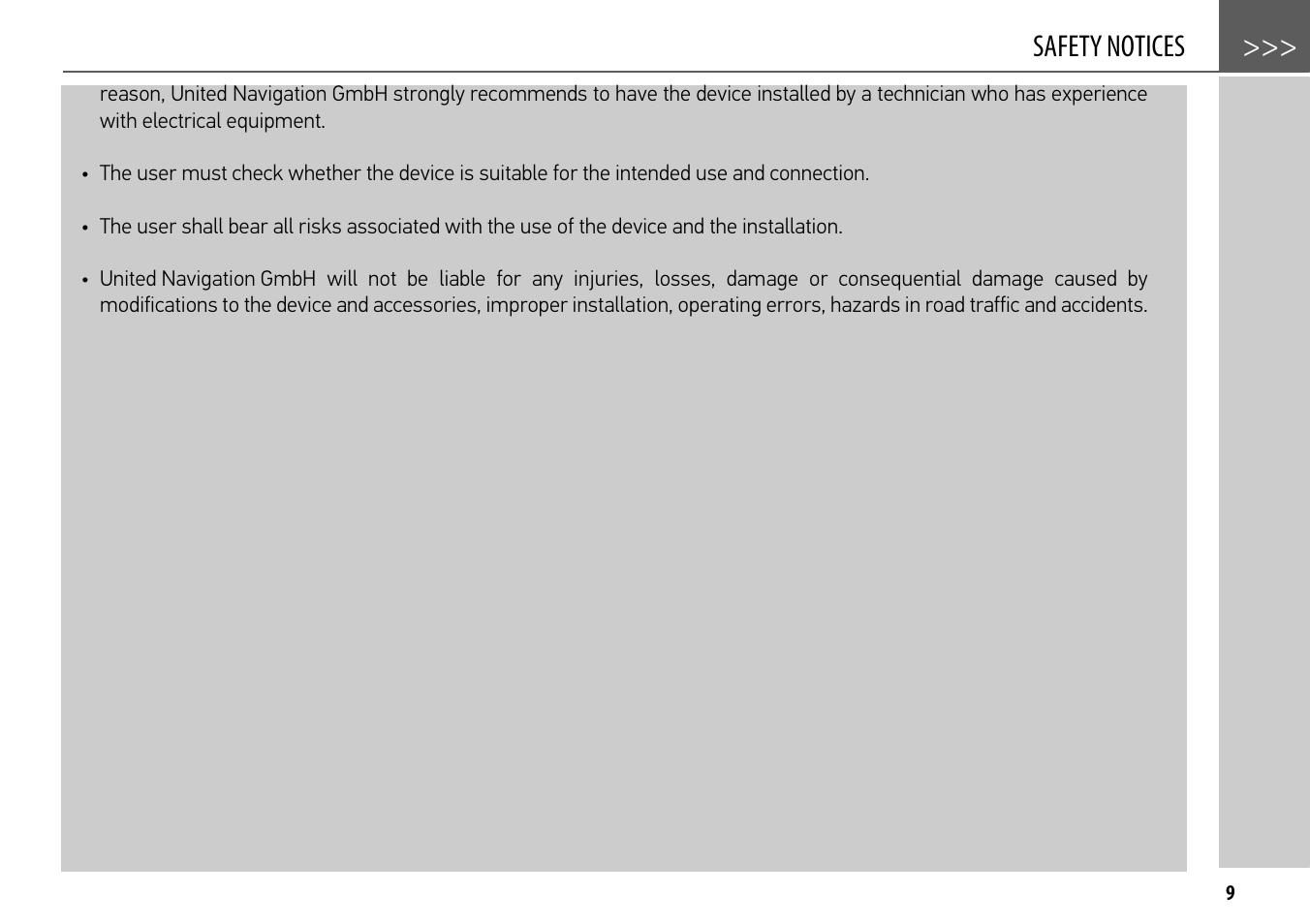 Safety notices | Becker mamba.4 LMU plus User Manual | Page 9 / 110